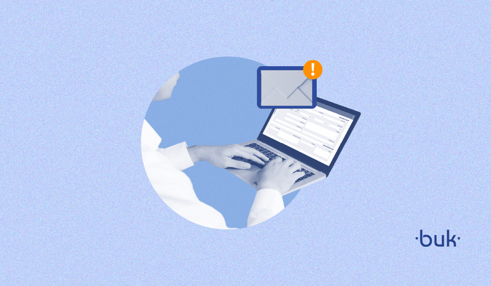 Ilustración mestra a una persona escribiendo frente a un computador en alusión a la importancia de la comunicación interna en tu empresa