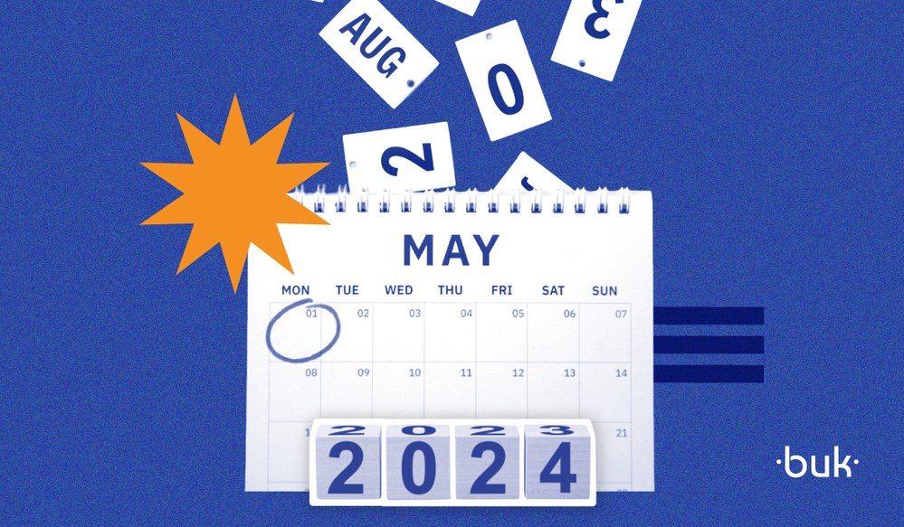 Imagen que muestra un calendario 2024, en alusión a los feriados Chile 2024