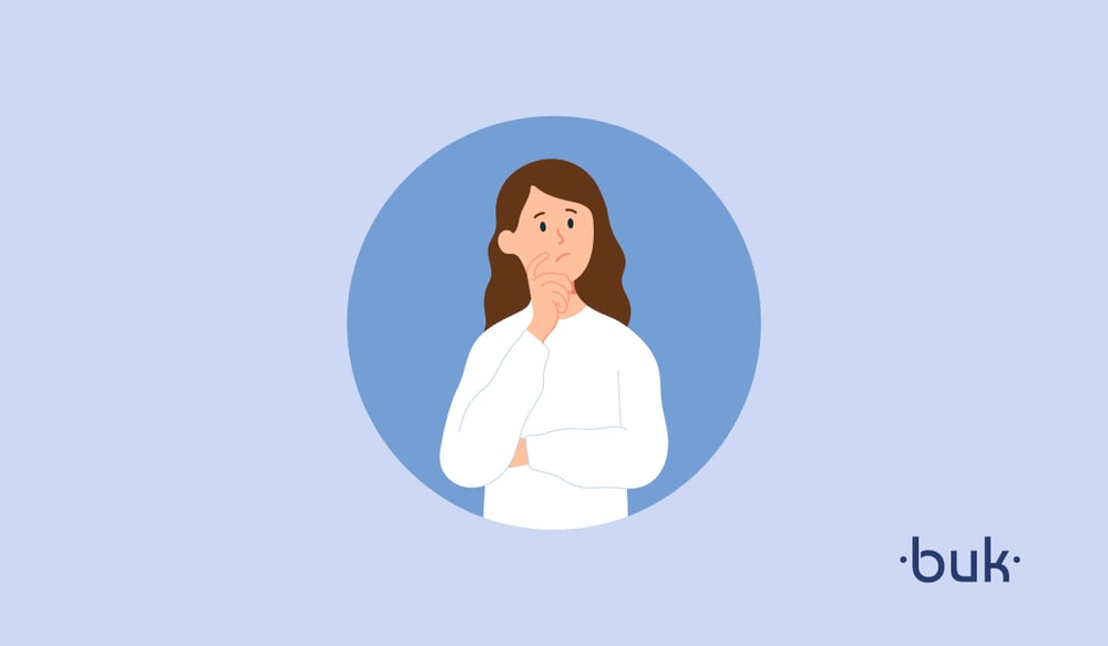 Estrés laboral: Ilustración sobre una doctora observando.