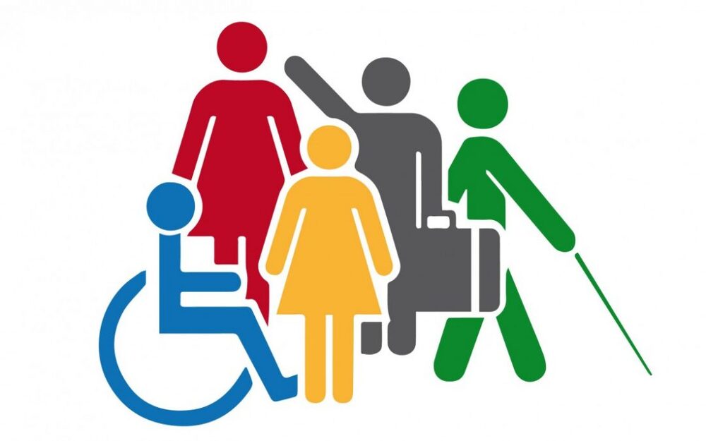 Imagen sobre varias personas con diferentes incapacidades