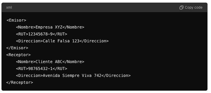 emisor y receptos XML