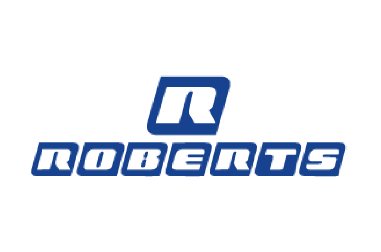 Logo de Roberts, cliente del rubro automotriz de Buk Perú.