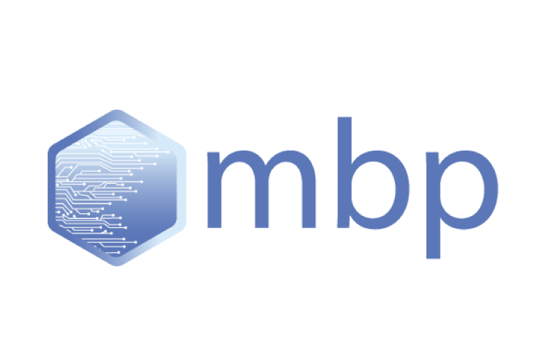Logo de MBP, cliente del rubro de servicios que usa Buk.