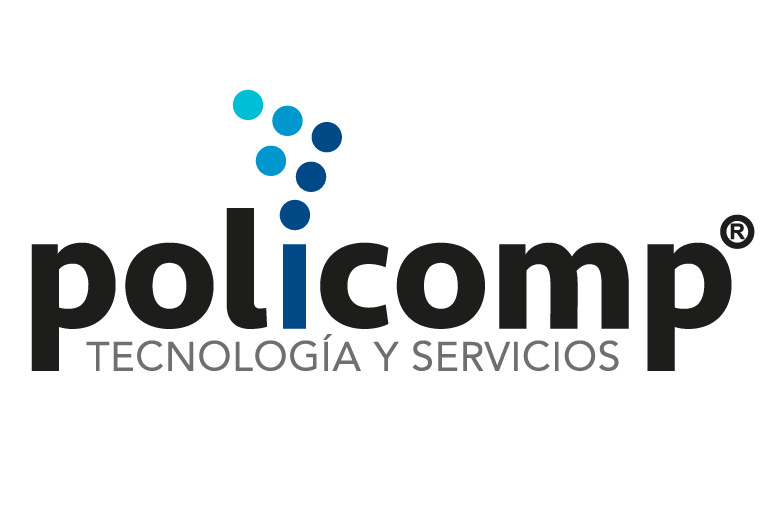 Logo de Policomp, cliente del rubro de tecnología de Buk Perú.