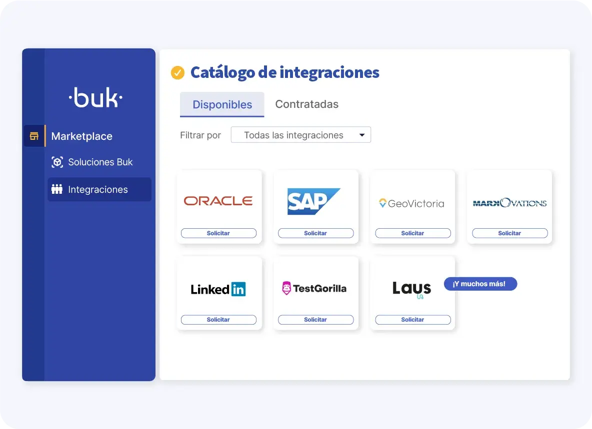 Integración de Buk Perú con otros sistemas de gestión.