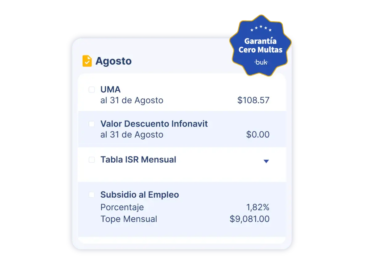 Imagen sobre tu nómina 100% en regla nuestra garantía cero multas