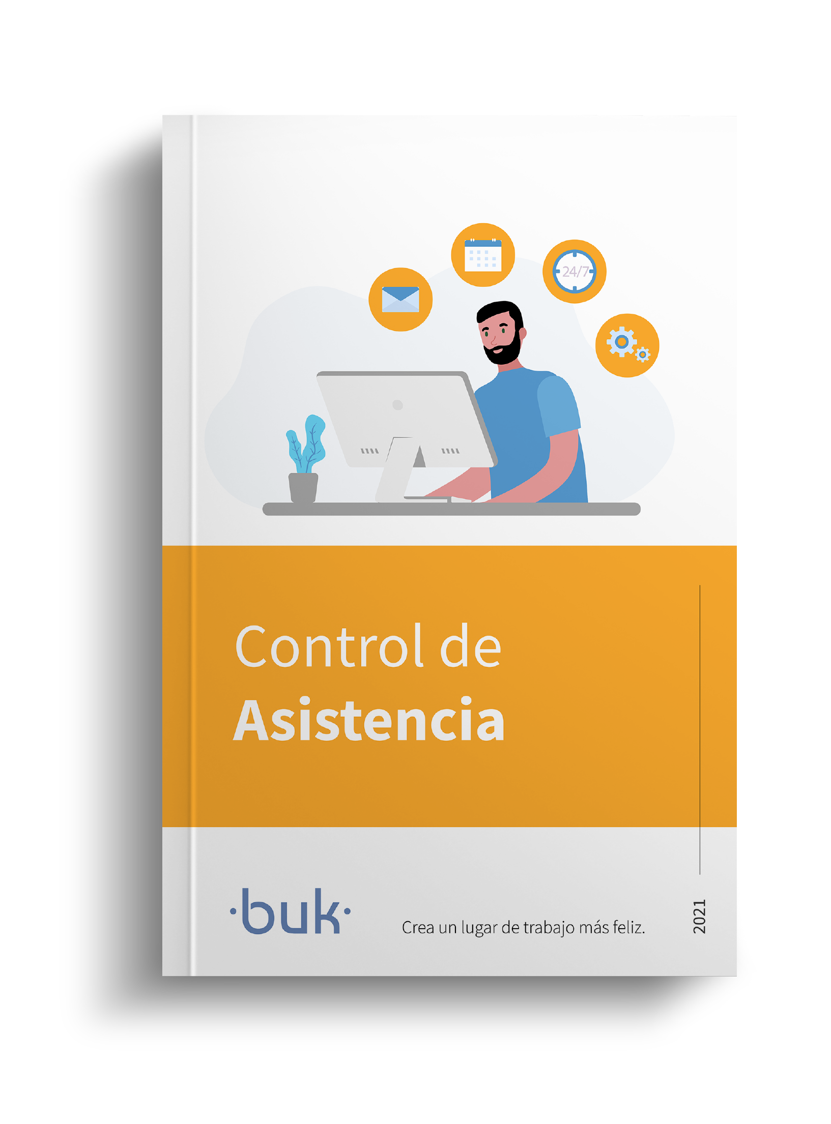 Control de asistencia ebook Portada sombra